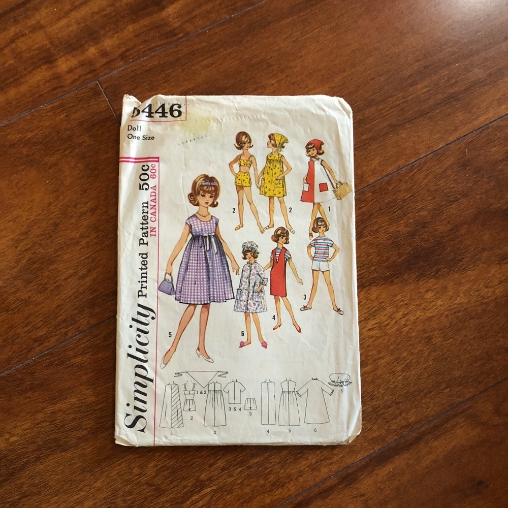 Fashion Doll clothing sewing patterns vintage - Picture 2 of 6